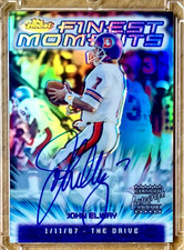 JOHN ELWAY 2000 Topps Finest FINEST MOMENTS Auto Refractor #FM3 DENVER BRONCOS