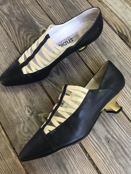 Women Studio Pollini Heels Navy Leather 37