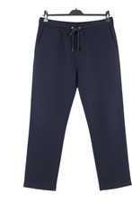 NWT LANDS' END STRETCH Navy SOFT  BREATHABLE Relaxed SERIOUS SWEATS PANTS Sz L