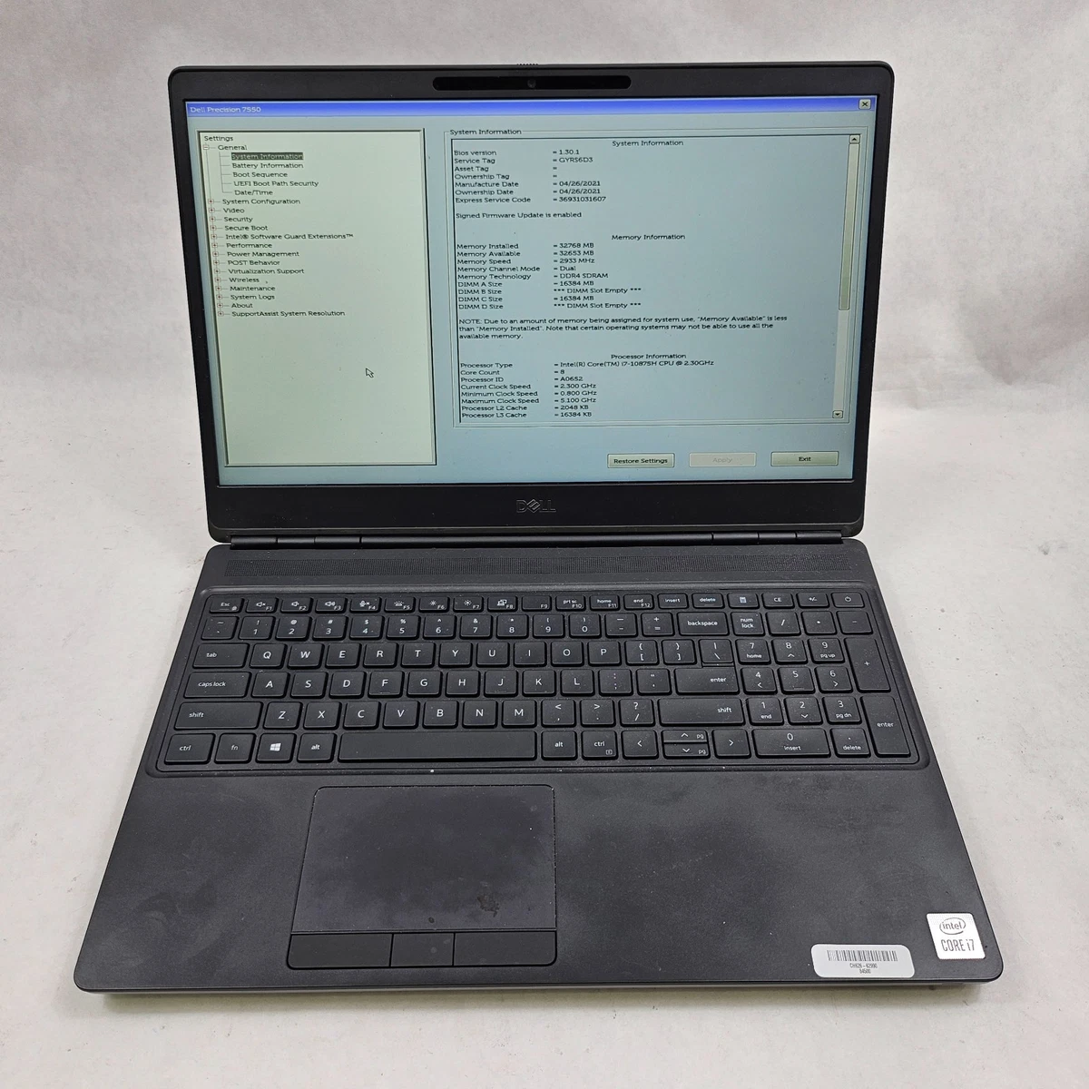 Dell Intel Core i7 10th Gen. PC Laptops & Netbooks for sale - eBay
