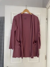 Live 2 Lounge Women's Size Small S Purple Cardigan  Loungewear