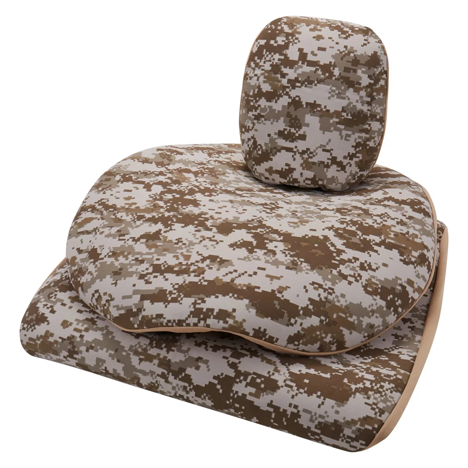 For GMC Yukon 00-06 Dash Designs Camo 2nd Row Digital Tan Custom Seat Covers Foto 2 de 4