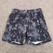 Rhone Marko Shorts Mens M 7" Gray Asphalt Marble Unlined Gym Training Fitness