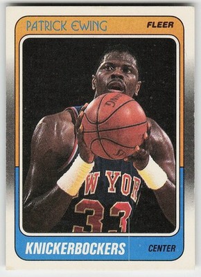 1988-89 Fleer #80 Patrick Ewing BASKETBALL New York Knicks