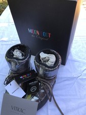 Moon Boot St Moritz Metallic Silver Size 3.5