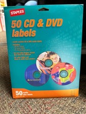 New Staples Laser Inkjet CD DVD Labels White ...