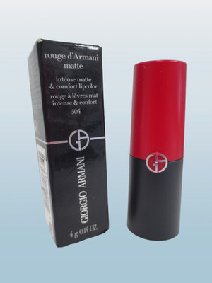 GIORGIO ARMANI ROUGE D'ARMANI MATTE LIPCOLOR 504 RUSSIAN ROSE 0.14 OZ BOX