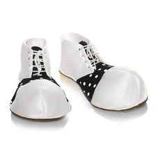 Oversized White Clown Adult Costume Shoes
