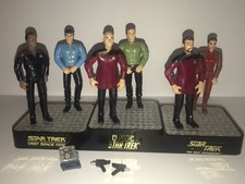 Star Trek Starfleet Character With Base 6pc lot