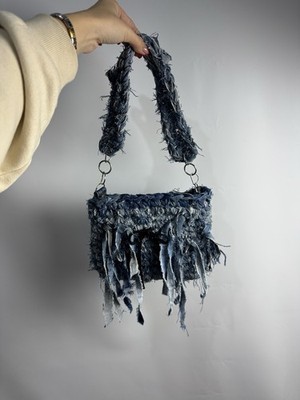 Handmade Upcycled Denim Bag Handmade Bag Shoulder Bag