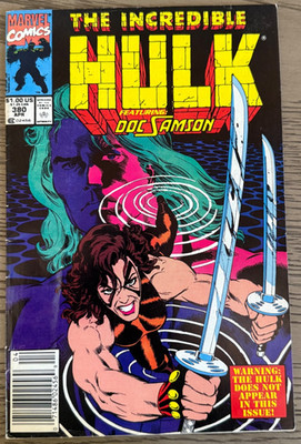 The Incredible Hulk #380 Newsstand Variant (Marvel Comics April 1991)