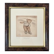 Teddy Bear Sporty bears 104/850 Print Framed By Sue Willis
