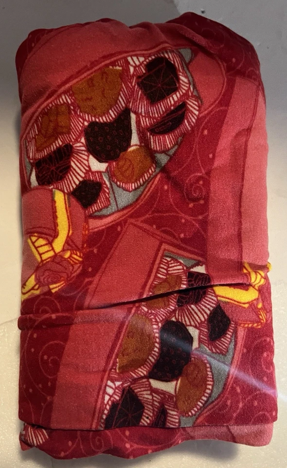 NUEVO LuLaRoe OS Leggings ROJO Corazón San Valentín Chocolates Abstracto Colorido Elastizado Foto 3 de 4