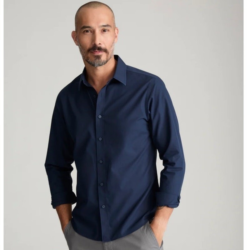 UNTUCKit Wrinkle Free Costello button up shirt in navy Size XXL