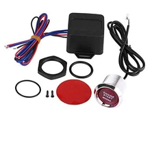  Keyless Ignition Kit, Universal 12V Car Vehicle Engine Start Push Button 
