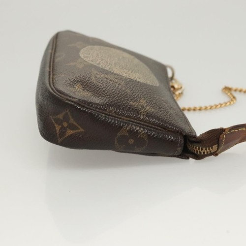 LOUIS VUITTON Monogram T&B Mini Pochette Accessori Pouch M60153 Autore 124706 - Foto 3 di 21