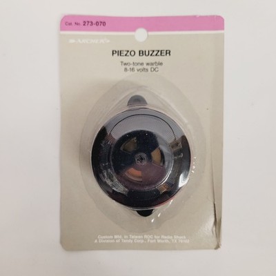 ARCHER PIEZO BUZZER Two-Tone Warble 8-16VDC High-Output 100dB No. 273-070 NOS