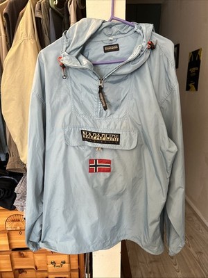Mens L - Napapijri  - Geographic Windbreaker - Shell - Hooded