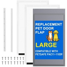 3-Flap Dog Door Insulated Flap with Clamp  Plate Fits PetSafe PAC11-11039