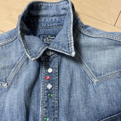 Studio D'ARTISAN Long Sleeve Blue Denim Shirt [Size38/VG] Limited