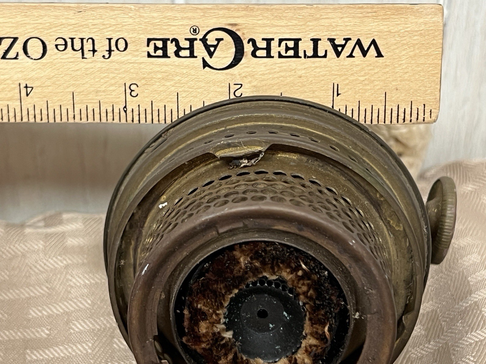 antique ALADDIN oil lamp burner Model B Nu-Type w/ wick Parts