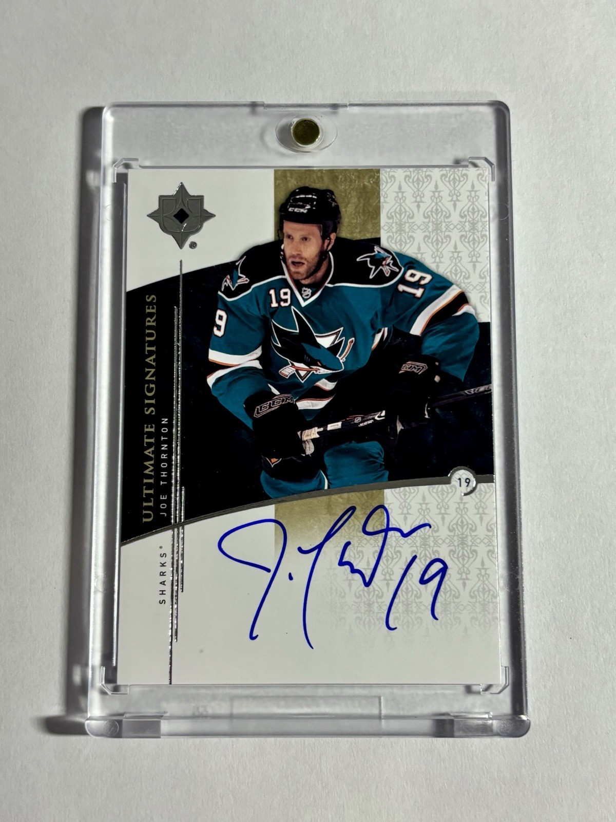 2009-10 Upper Deck Ultimate Collection Joe Thornton Ultimate Signatures Auto
