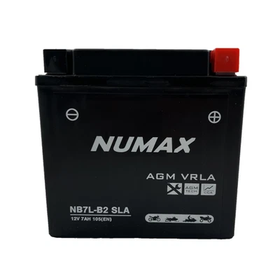 Batterie moto NUMAX NB7L-B2 SLA 12V 7Ah 105A Dimensions: 136x76x130mm et plus à - Photo 1/2