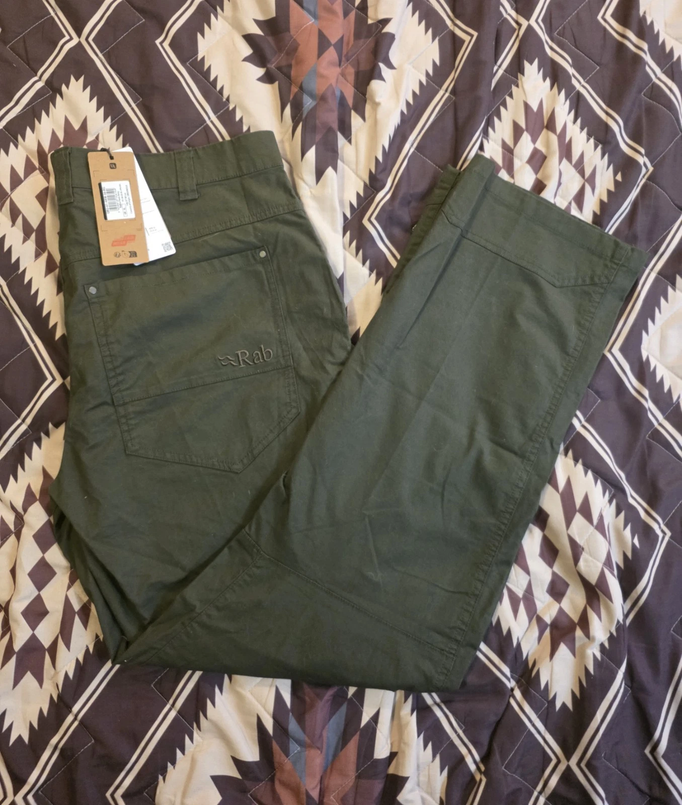 Rab Radius Pants Outdoor Climbing Hiking Army Green Men's Size 36x32 NEW NWT
Opens in a new window o