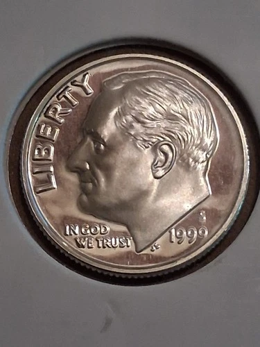 1999 S 90% Silver Roosevelt Dime - Proof, Gem (CQ0001)