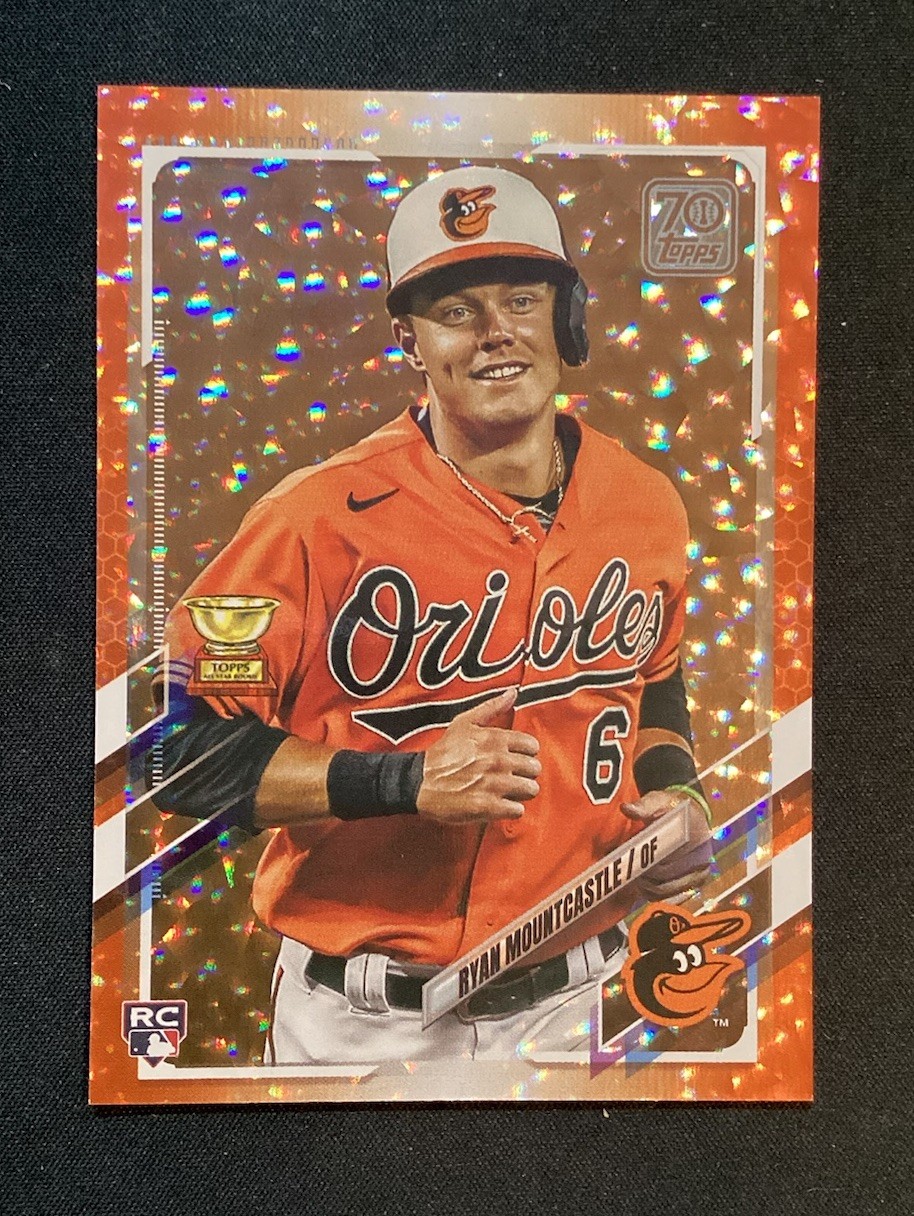2021 Topps Orange /299 Ryan Mountcastle Rookie RC #143 Baltimore Orioles