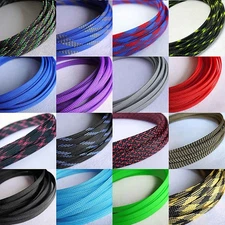 PET Nylon Expandable Braided Tube Sleeve Sheath Dense Car Audio Cable Wire DIY 