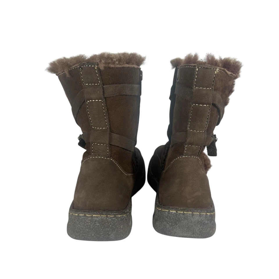 Cabela’s Marrón Gamuza Piel de Oveja Botas al Tobillo Talla 10 Mujer’s Forradas de Piel Invierno Foto 4 de 4