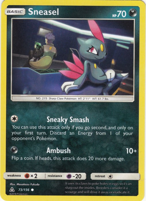 Sneasel - 73/156 - Common - Heavily Played