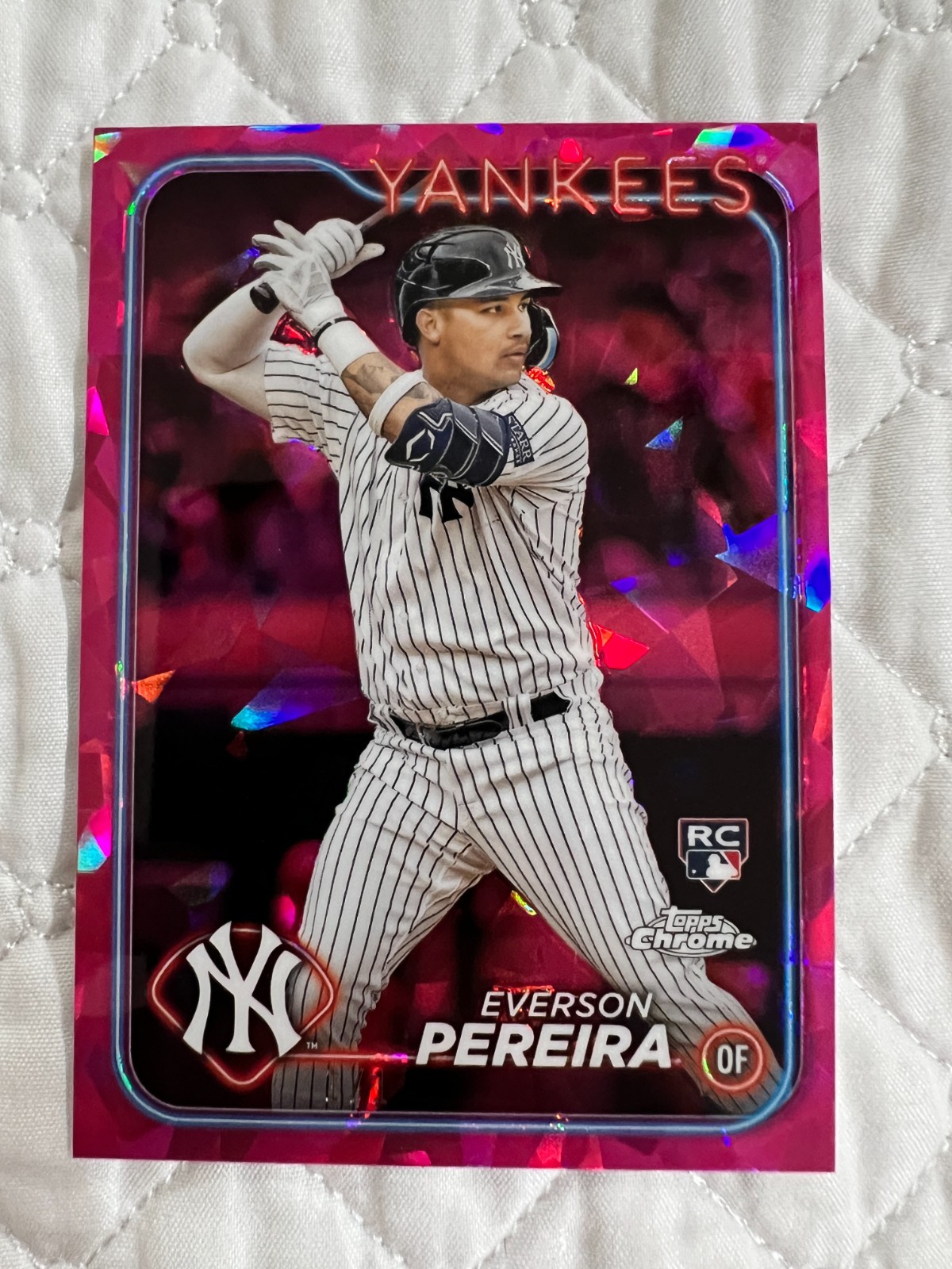 2024 Topps Chrome Sapphire Everson Pereira 1/1 Padparadscha Superfractor RC