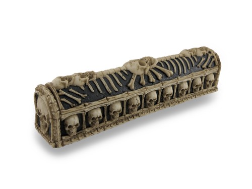 Scratch & Dent Skull and Bones Coffin Incense Burner Box with Storage