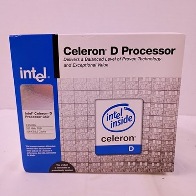 Intel Celeron D Processor 340 2.93 GHz 533 MHz FSB 256 KB L2 Cache New in Box