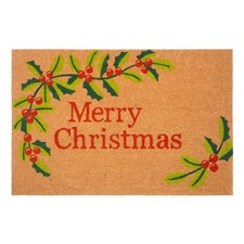 Merry Christmas Doormat 24x36 Inch 121022436 Entrance Rug Winter Holiday