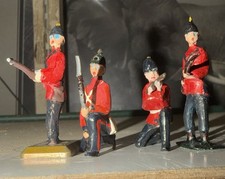 Squad Of 4 Antique Britains HC Lead Soldiers