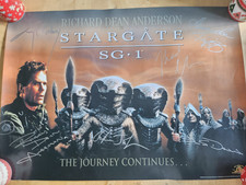 Stargate SG-1 Cast Signed Poster 2000  59x42cm A - Some small damage