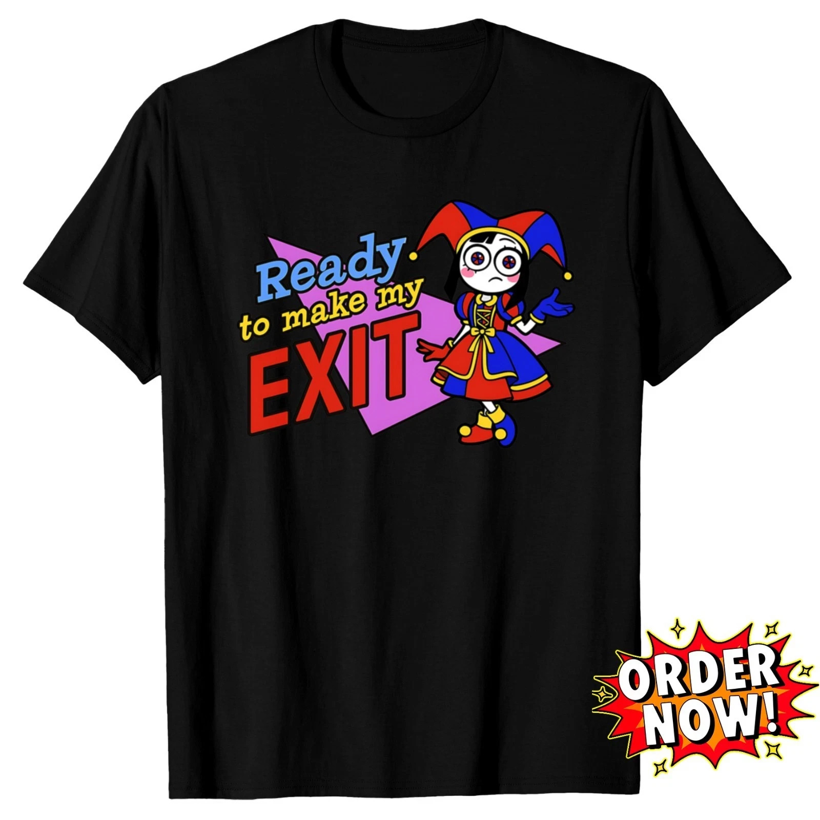 Amazing Digital Circus Pomni Tee – Ready To Make My Exit Print_viptrois.com