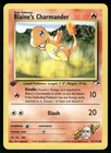 Blaine's Charmander 61/132 Common Gym Heroes Pokemon 1st Edition Near Mint