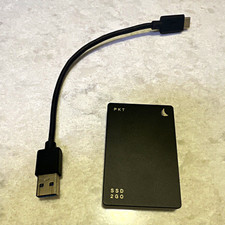 PKT SSD 256GB External SSD USB-C Interface Black Portable Solid State Drive