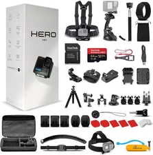 Go Pro HERO Compact - Waterproof Action Camera 50 In 1 Accessory Bundle + More