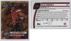 2024 Bowman U Chrome Sapphire Edition Gold /50 Ollie Gordon II #197