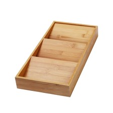Image of & KITCHEN In-Drawer Bamboo 3 Tier Spice Rack Drawer Tray - Spice Storage / Or...