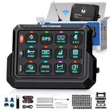 Wireless RGB 12 Gang Multifunction Switch Panel 80A Circuit Relay Remote Control