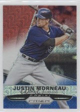 2015 Panini Prizm Red White & Blue Mojo Prizm Justin Morneau #100 o6n