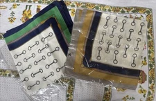 2 HORSE & WESTERN LADIES GIFTS HORSE  BIT PRINT SCARF SQUARE  New In Package 27”