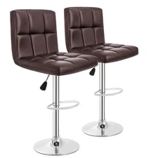 BestOffice Counter Height Bar Stools Set of 2 Bar Chairs Counter Height