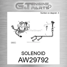 AW29792 SOLENOID fits JOHN DEERE (Surplus Open Box)